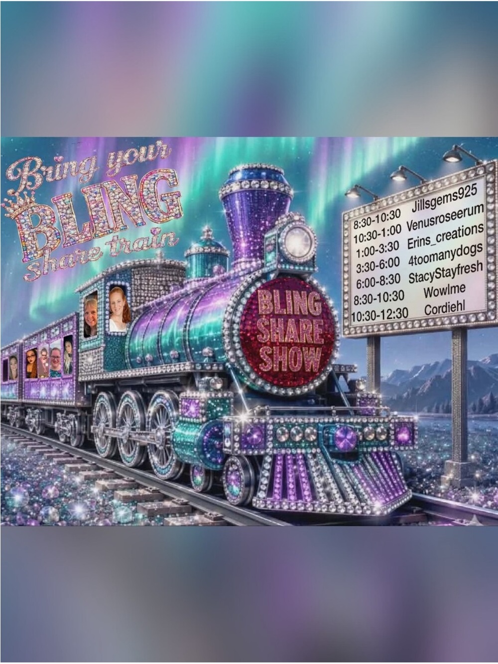 Bring Your Bling Share Show Flyer